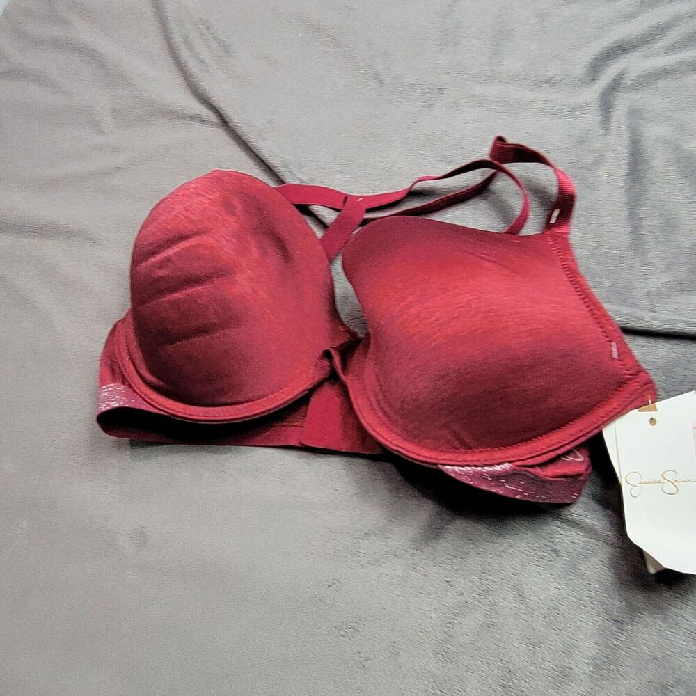 Jessica Simpson Womens Push-Up Bra Size 38C Red